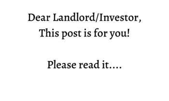 Dear Landlords & Investors